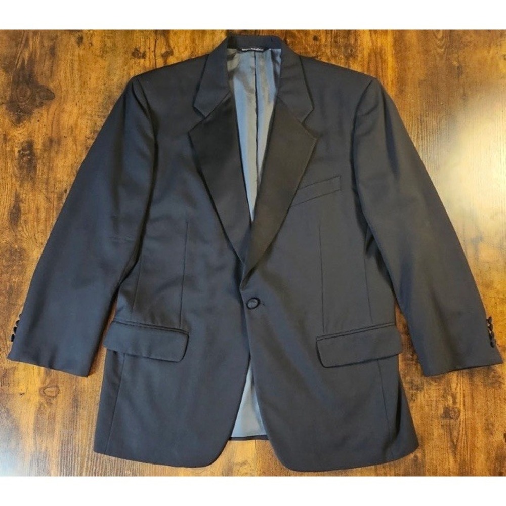 Samuelsohn Tux Jacket Mens 42R SB Savoy Wool Sports Coat Blazer